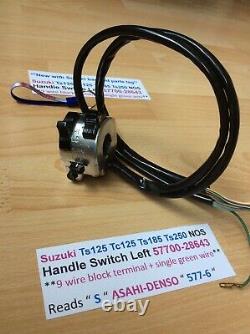 Suzuki Ts125 Tc125 Ts185 Ts250 Nos Handle Switch Assembly New Pt No 57700-28643