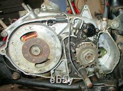 TS100 Suzuki Bottom end 1973 TS 100 Engine cases tranmission Crankshaft OEM NICE