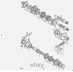 TS250 TM250 RL250 New Genuine SUZUKI Kick Starter 22T Idle Gear 26260-30001