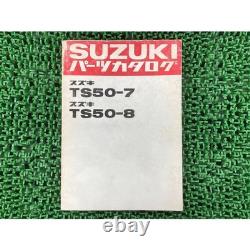 TS50-7 TS50-8 parts list Suzuki regular used motorcycle maintenance manual TS502