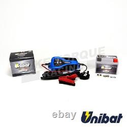 Unibat ULT1B Motorcycle Battery and Charger for Suzuki TS 125XU 1986-1990