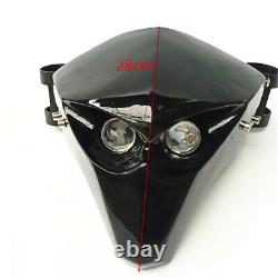 Universal Motor Skeleton Skull LED Headlight Fairing For Harley Police FLHTP 17