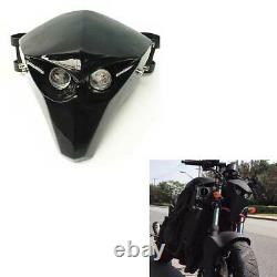Universal Motor Skeleton Skull LED Headlight Fairing For Harley Police FLHTP 17