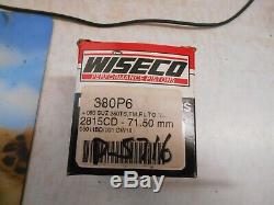 Wiseco Piston Kit 71.50mm Fits Suzuki Tm250 72/75 Ts250 73/76 Rl250 74/75 380p6