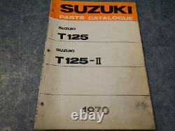 1970 Suzuki Ts125 Ts 125 II Manuel Du Catalogue Duster Hustler 69 70 71 72