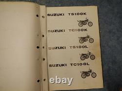 1974 Suzuki Ts100 Tc100 Noncho Blazer Pièces Catalogue Manuel Tc 100 72 74 75