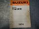 1974 Suzuki Ts125 Duster Parts Catalogue Manuel Ts 125 71 72 73 74 75