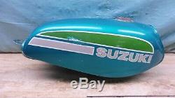 1975-1976 Suzuki Ts100 Dual Sport Gas Réservoir De Carburant Cellule Pl214 +