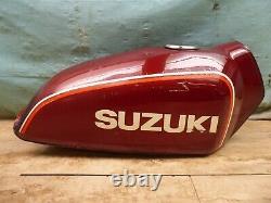 1977-79 Suzuki Ts250 Hustler Enduro Pile De Réservoir De Carburant Sans Clé Pl1036-t3+
