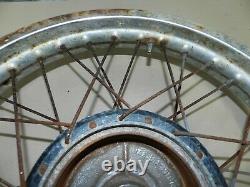 1980 Suzuki Ts 125 Ts125 Roue Arrière Hub Rim Portes 18 Oem (ds 100)