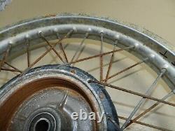 1980 Suzuki Ts 125 Ts125 Roue Arrière Hub Rim Portes 18 Oem (ds 100)