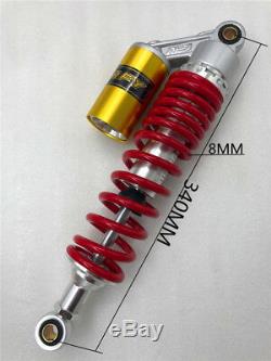 2 Jpv 340mm 13 Printemps = 8 MM Arrière Air Shock Absorber Moto 800lbs Capacité