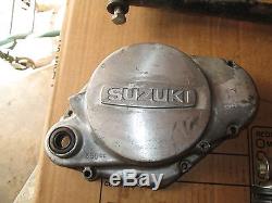 75 Suzuki Ts185 Crankcases Cylindre Embrayage Amortisseurs Flywheel Stator Etc Lot