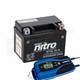 Batterie Gel Agm Nitro Et Chargeur Dc4 Pour Suzuki Ts 50 Xk 1984-2002