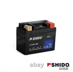Batterie lithium Shido et chargeur DC4 compatibles avec Suzuki TS 250 X 1984-1989