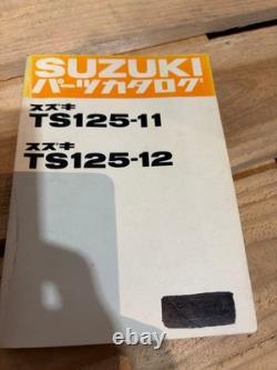 Catalogue des pièces Suzuki TS125-11/12, modèle imprimé au Japon