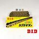 Chaîne Did 525 Pitch Vx3 Gold Pour Suzuki Ts250 Ern, T 1980-1983