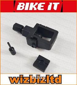 Déchireuse de chaîne robuste Bikeit noire pour Suzuki TS 250 X 1986