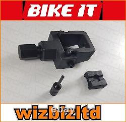 Déchireuse de chaîne robuste Bikeit noire pour Suzuki TS 250 X 1986