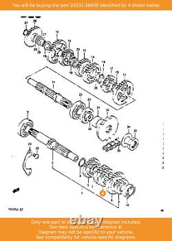 Engrenage SUZUKI, 3/4 Drive (nt19/21), 24231-36A00 OEM