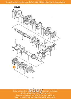 Engrenage SUZUKI, 4ème vitesse (nt24), 24241-46000 OEM