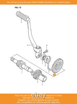 Engrenage SUZUKI, Kick Drive (nt30), 26241-46000 OEM