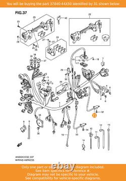 Ensemble commutateur SUZUKI, béquille centrale, 37840-44X50 OEM