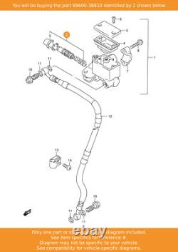 Ensemble de piston/tasse SUZUKI, 69600-38810 OEM