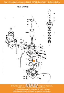 Ensemble de soupape SUZUKI, aiguille, 13370-46710 OEM