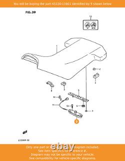 Ensemble de verrouillage SUZUKI, butée de siège, 45220-13601 OEM