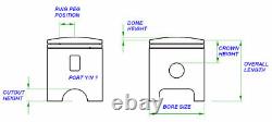 Ensemble piston Suzuki TS250 TS250 ER ERN 70.50MM KIT DE SURDIMENSIONNEMENT DE TROU JAPONAIS