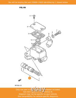 Ensemble piston & coupelle SUZUKI, 59600-13820 OEM