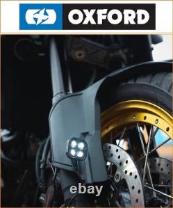 Feux auxiliaires à LED DRL Oxford Cube Lights EL383 homologués E pour Suzuki TS 250 X 1986