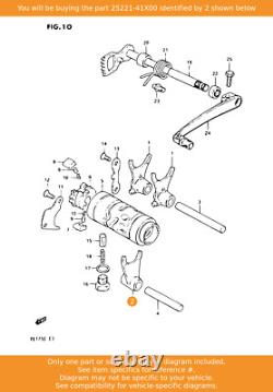 Fourche de changement de vitesse SUZUKI 2, 25221-41X00 OEM