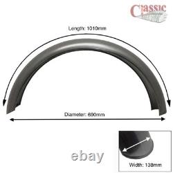 Garde-boue arrière en acier lisse, garde-boue en acier de 138 mm de large pour motos custom Harley