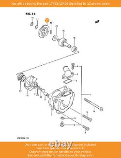 Groupe SUZUKI, Pompe à eau entraînée, 17461-13A00 OEM