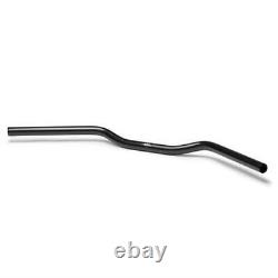 Guidon en acier noir Clubman LSL 22,2mm pour Suzuki TS 250 X 1984