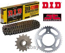 Kit chaîne et pignon de moto Suzuki TS100 73-77 DID Heavy Duty