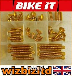 Kit de boulons pour carénage et écran de Suzuki TS 250 X 1986 Gold Bikeit