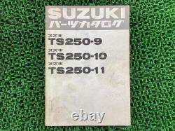 Liste des pièces Suzuki Hustler 250, manuel d'entretien moto d'origine, TS2504