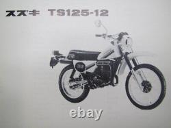 Liste des pièces Ts125 Ts125-11 12 Manuel d'entretien de moto Suzuki Japon e2