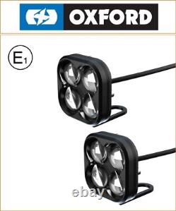 Lumières Cube Oxford EL383 DRL LED auxiliaires E-Marked pour Suzuki TS 250 X 1986