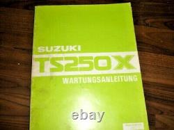 Manuel d'Atelier Suzuki TS 250 X Instructions d'Entretien Instructions de Réparation 1985