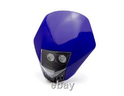 Masque de phare LED BLEU pour Yamaha WR TT DT Enduro Supermoto Motocross