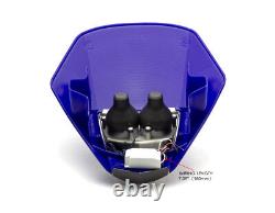 Masque de phare LED BLEU pour Yamaha WR TT DT Enduro Supermoto Motocross