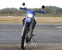 Masque de phare LED BLEU pour Yamaha WR TT DT Enduro Supermoto Motocross