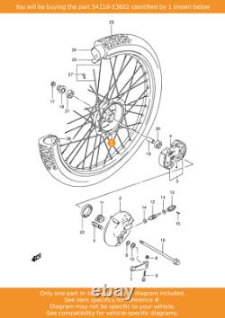 Moyeu SUZUKI, Avant, 54110-13602 OEM