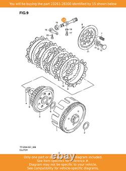 Pignon SUZUKI, libération, 23261-28300 OEM