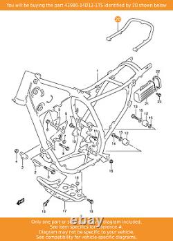 Poignée Suzuki, Arrière (blanc), 43980-14d12-1ts Oem