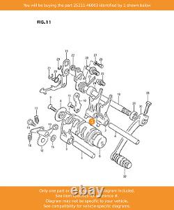 SUZUKI Fourche, Changement de Vitesse No. 1, 25211-46003 OEM